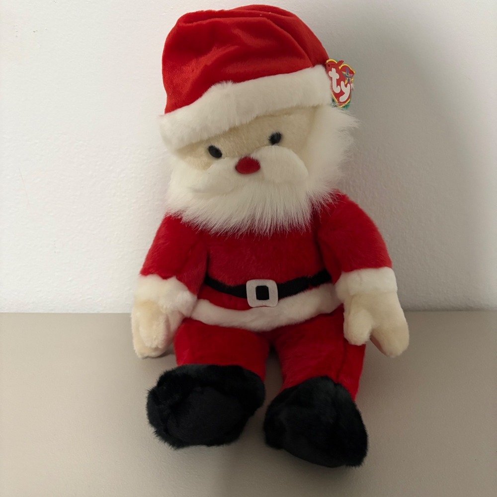 Ty Beanie Buddies LG Santa‎ Claus Plush Toy Christmas Holiday Gift 13 Inch Soft